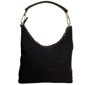Gucci Dark Brown Nylon Shoulder Bag